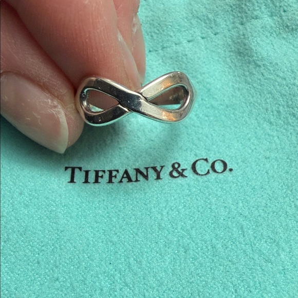 Tiffany & Co. Silver Infinity Ring - Picture 2 of 6